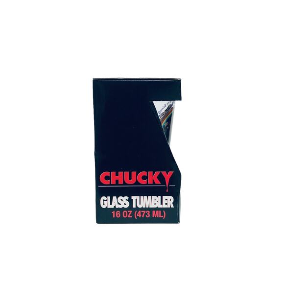 Chucky Child's Play 80's Horror Movie 16 oz. Tumbler NIB - Picture 4 of 5